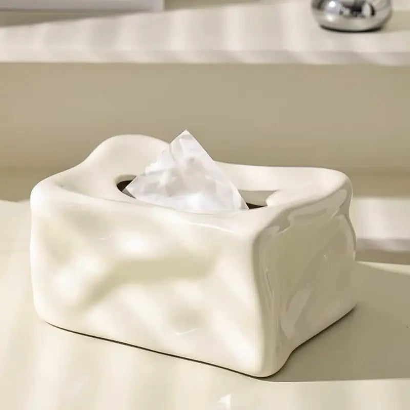 Ensemble de boîte à mouchoirs en céramique élégante