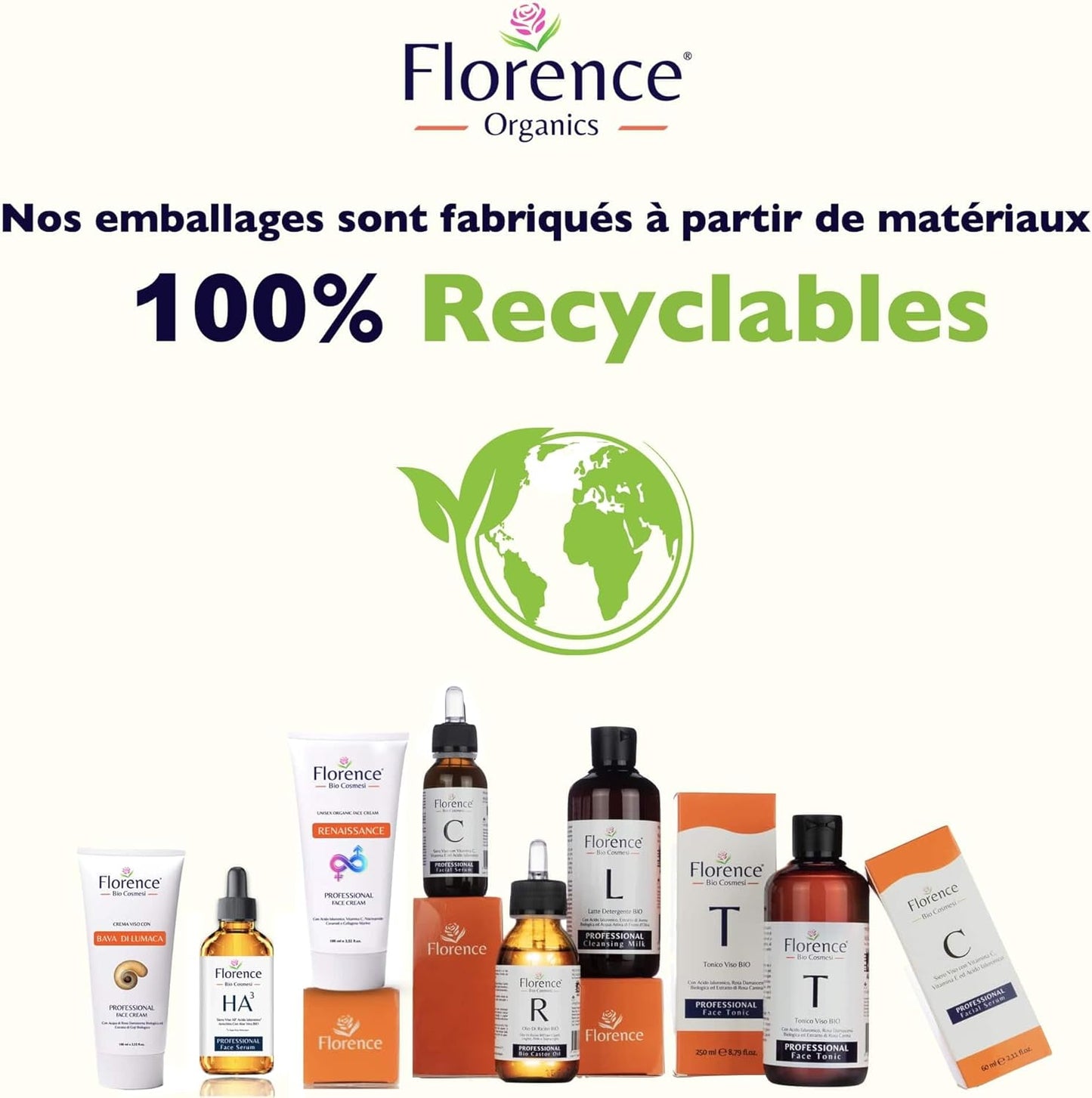 60 ml Bio Sérum Visage à la Vitamine C, Acide Hyaluronique Pur, Vit. E, B5 et Niacinamide. Anti-Rides, Anti-Taches, Anti-âge et Hydratant. Soin Visage Vegan & Cruelty Free.Testé Dermatologiquement