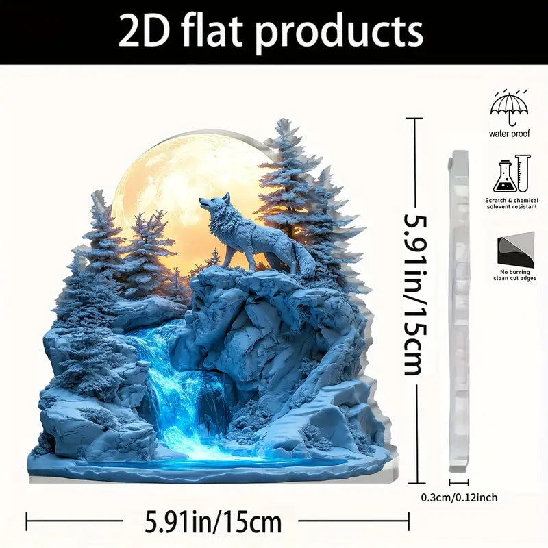 Décoration de Bureau en Acrylique 2D Plat