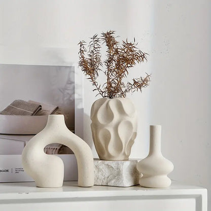 Ensemble de vases en céramique Boho