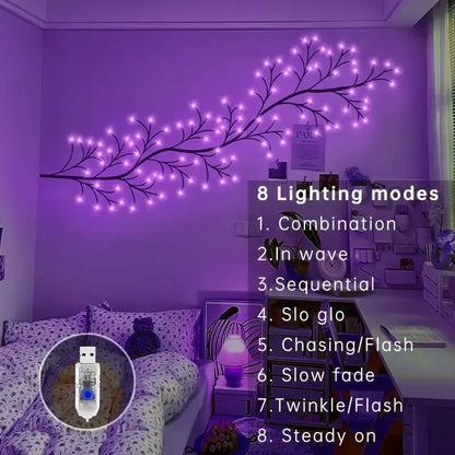 Powered Willow Vine Light