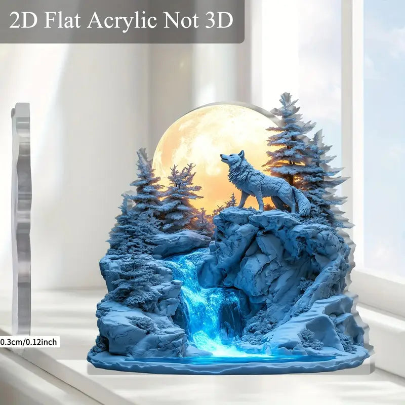 Décoration de Bureau en Acrylique 2D Plat