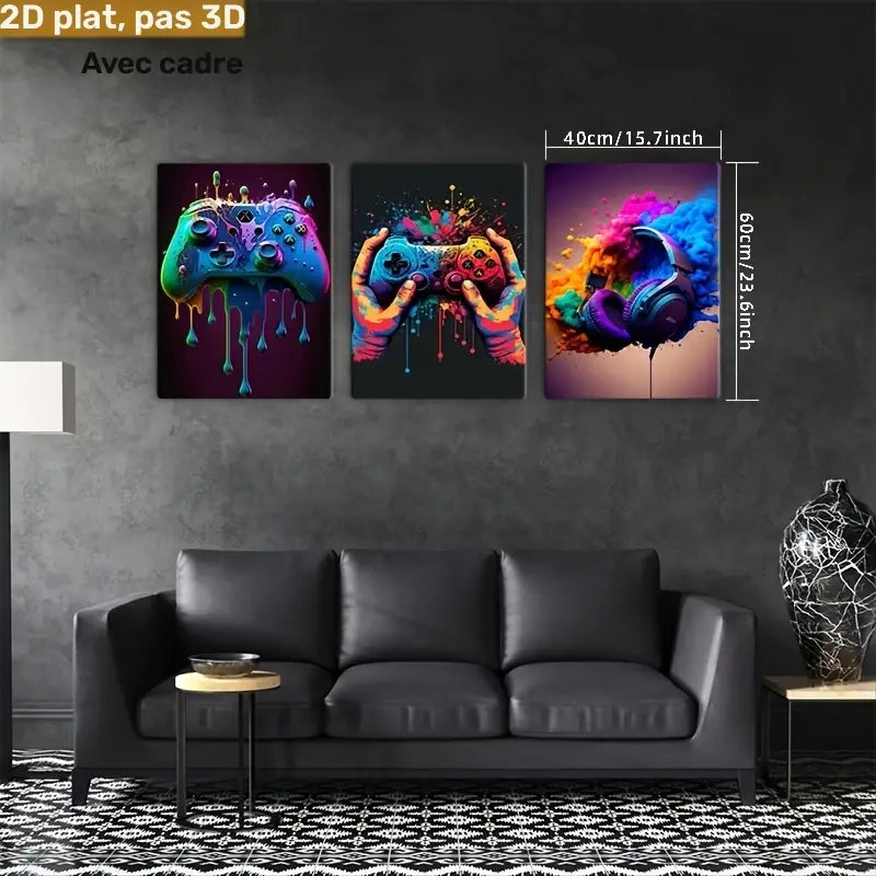 Tableau plat 2D encadré