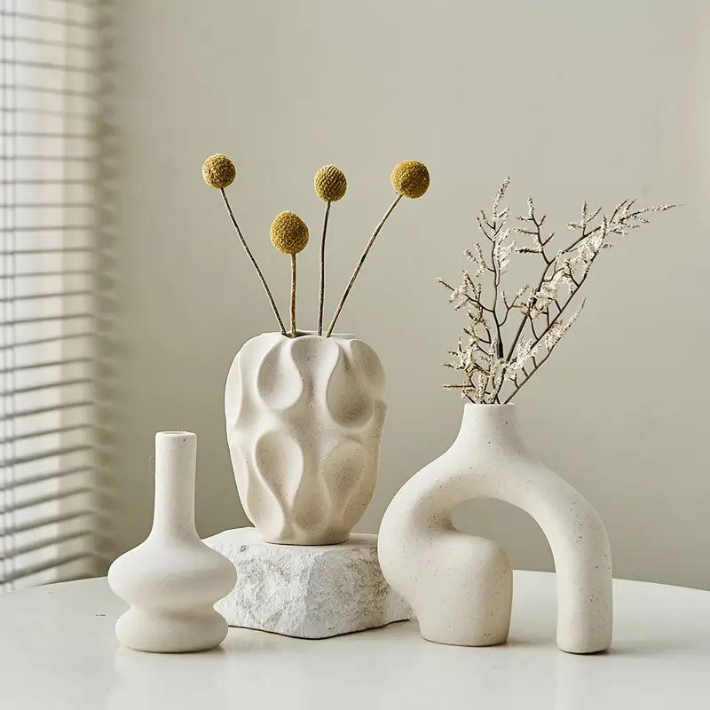 Ensemble de vases en céramique Boho