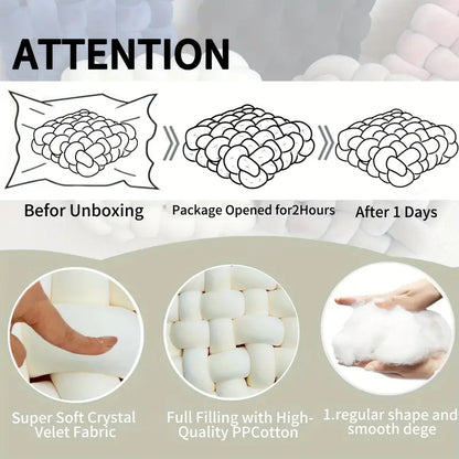 2 Pièces Noeud Coussin Doux