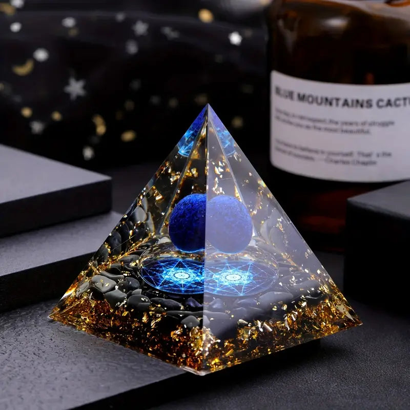 Pyramide Élégante en Lapis Lazuli