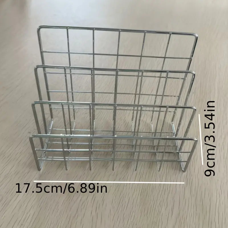 Étagère en métal moderne avec panier de rangement à 3 sections