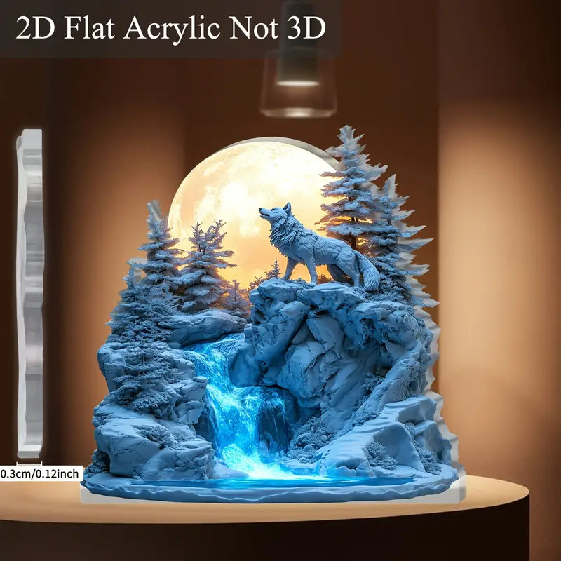 Décoration de Bureau en Acrylique 2D Plat