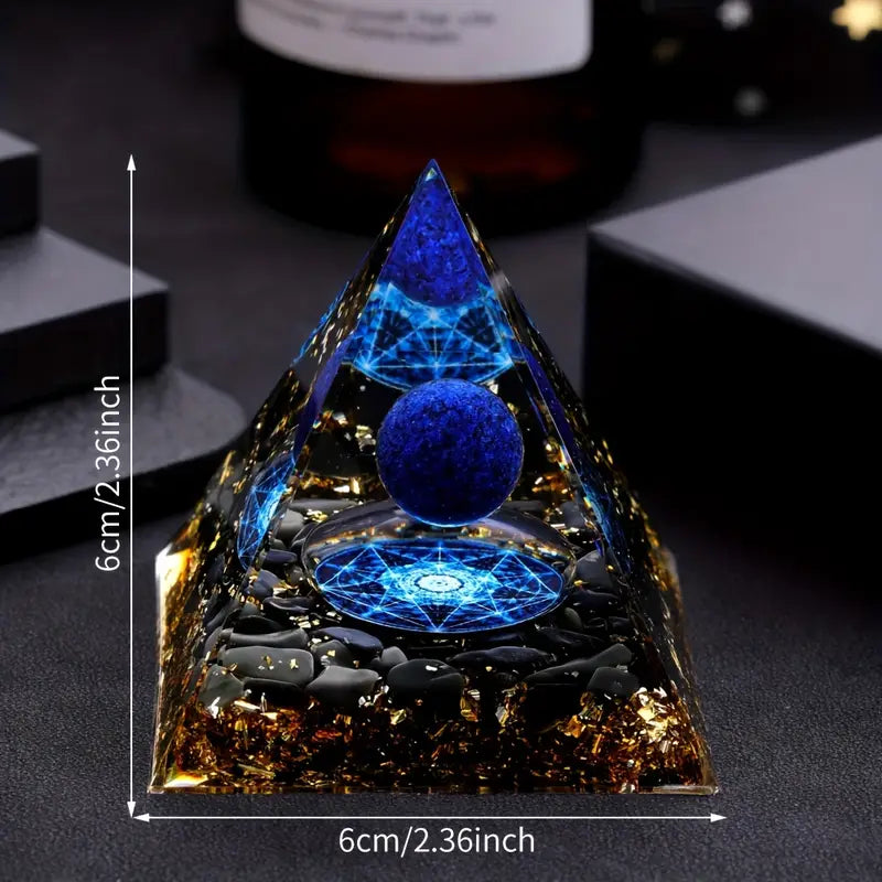 Pyramide Élégante en Lapis Lazuli