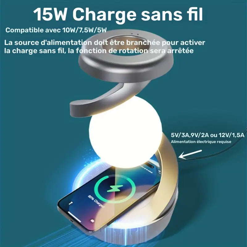 Lampe Flottante Rotative Multifonctionnelle