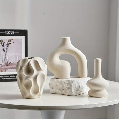 Ensemble de vases en céramique Boho