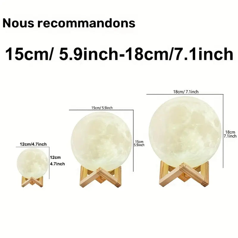 Lampe Lune Télécommande Intelligente