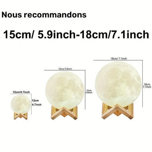 Lampe Lune Télécommande Intelligente