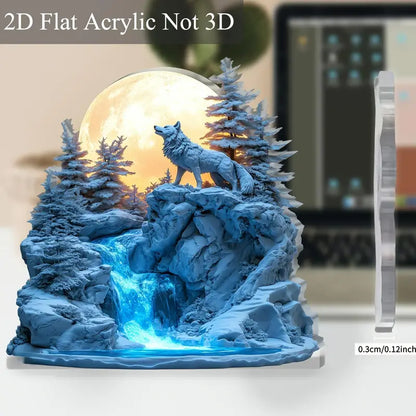 Décoration de Bureau en Acrylique 2D Plat