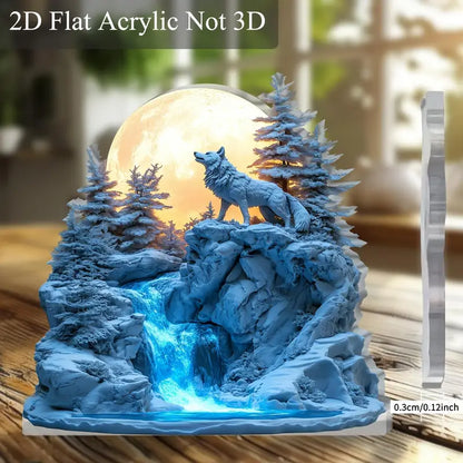 Décoration de Bureau en Acrylique 2D Plat