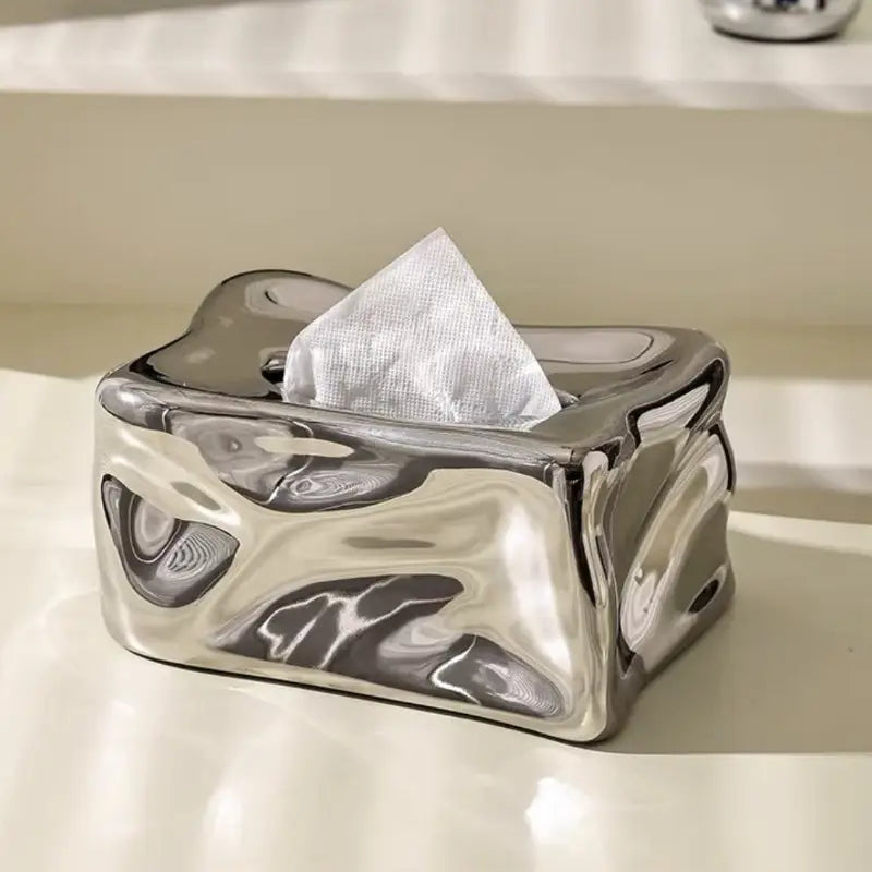 Ensemble de boîte à mouchoirs en céramique élégante