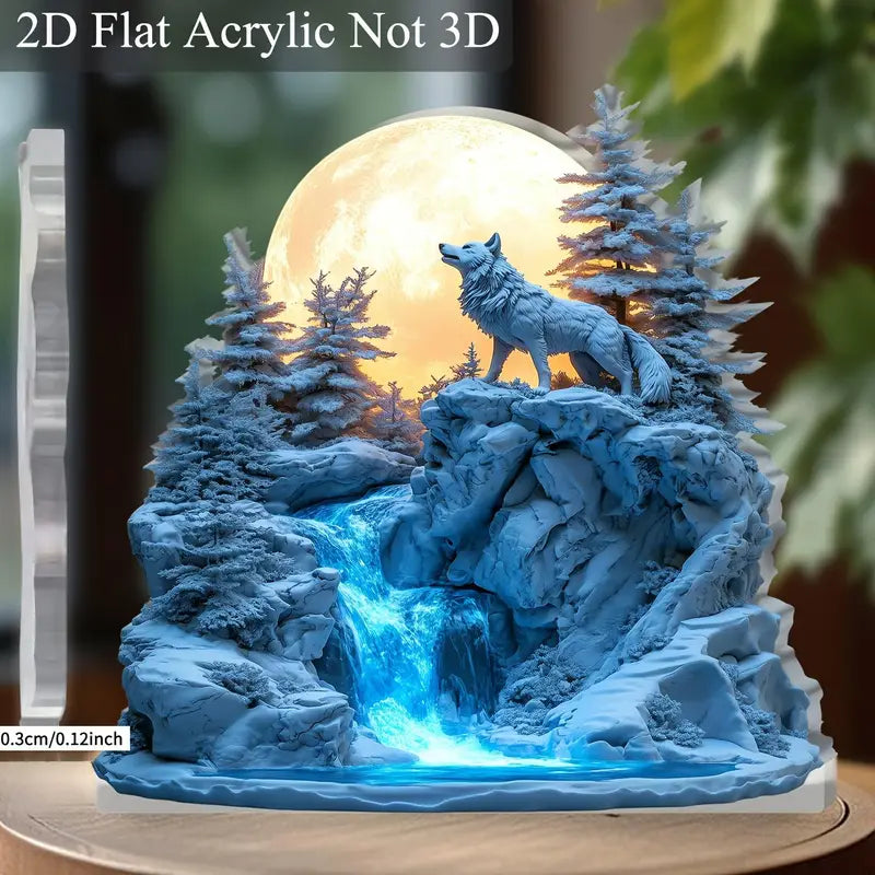 Décoration de Bureau en Acrylique 2D Plat