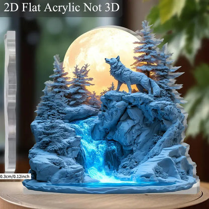 Décoration de Bureau en Acrylique 2D Plat