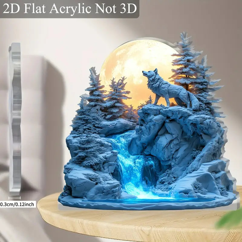 Décoration de Bureau en Acrylique 2D Plat