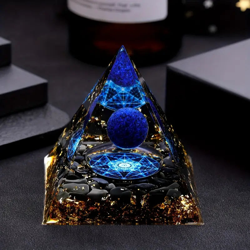 Pyramide Élégante en Lapis Lazuli