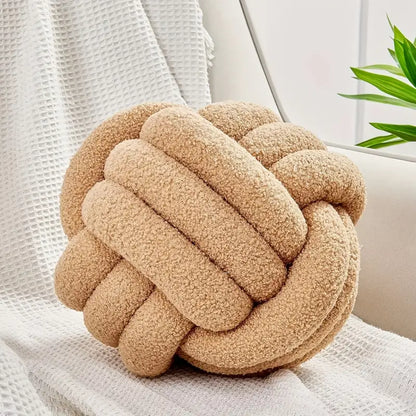 Coussin Boule à Nœud Fait Main